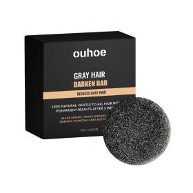 Black Hair Repair Fixing Massage Moisturizing Soap (Option: 55g)